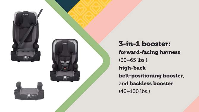 Safety 1st Boost-and-Go Essential 3-in-1 Booster Car Seat - Labrador, 2 of 21, play video