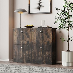 NicBex Shoe Cabinet with 4 Drawers,Freestanding Shoe Organizer for Hallway,Entryway - 1 of 4