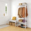 Sturdy Metal Clothes Rack with Adjustable Shelves – Heavy-Duty Garment Storage Organizer for Bedroom, Laundry & Living Room. - 4 of 4