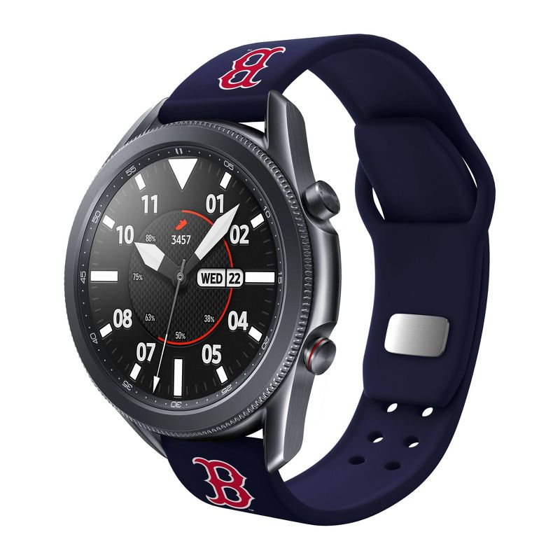 MLB Boston Red Sox Samsung Watch Compatible Silicone Sports Band - 20mm, 1 of 4