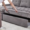 78.75" Convertible L-Shaped Sleeper Sectional Sofa with USB Charging - 2 of 4