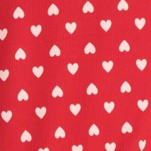 mini hearts - red