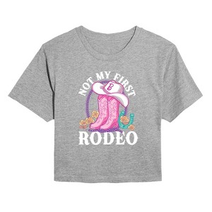 Women's - Barbie - Not My First Rodeo Cropped Graphic T-Shirt - 1 of 4