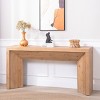 62" Modern Rustic Console Table,Solid-Look Engineered Wood Entryway Table for Hallway and Living Room,Narrow Sofa Table-Baofuwish - 2 of 4
