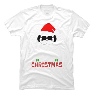 Men's Design By Humans This Is My Christmas Pajama Shirt Gamer Video Game Santa By TELO213 T-Shirt - 1 of 4