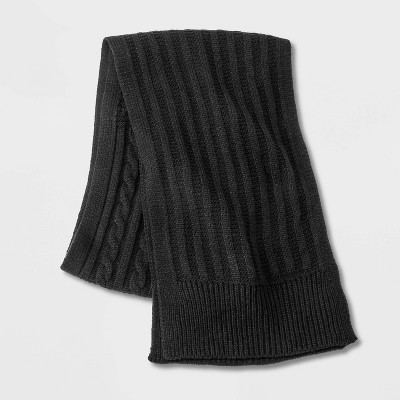 Men's Knit Scarf - Goodfellow & Co™ Black One Size