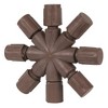 Vickerman Single Mold LED Set Brown Coaxial 8-Way Splitter 2/Bag, CSA/us Listed. - 2 of 4
