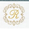 Linum Home Textiles 100% Turkish Cotton MONICA Gold Thread 2PC Embellished Hand Towel Set - 3 of 3