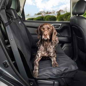PetSafe Happy Ride Waterproof & Machine Washable Bench Seat Cover for Pets, Fits Most Vehicles, Black (47"L x 24"W) - 1 of 4