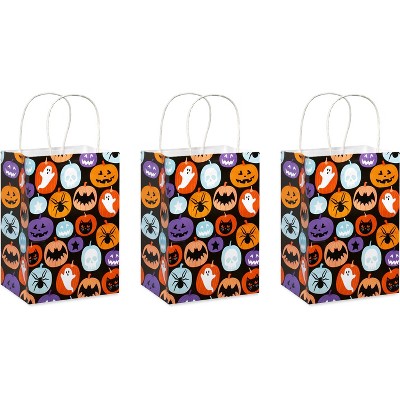 3pk Small Value Bag Bundle Happy Halloween Icons in Circles
