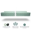 Modera Organic Cotton Contoured Baby Changing Pad w/ Waterproof Foam Mattress, Includes Soft Removable & Washable Cover, Safety Strap, Non-Slip Bottom - 2 of 4