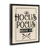 Stupell Industries Hocus Pocus Broom Co Sign Floating Frame Canvas Art - 2 of 4