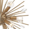 Possini Euro Design Janae Warm Gold Sputnik Chandelier 18" Wide Modern Crystal 9-Light Fixture for Dining Room House Foyer Kitchen Island Entryway - image 3 of 4