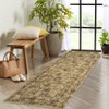 Vintage Oriental Rhombus Printed Rug- Retro Distressed Tone ,Low-Pile,Washable,Non-Slip,Rugs for Living Room,Bedroom, Kitchen - 3 of 4