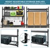 Metal Garage Shelving 3 Tier 6000LBS Heavy Duty Adjustable Indoor Storage Shelves Industrial Shelving Storage Rack For Toolroom Basement - 3 of 4