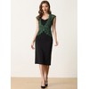INSPIRE CHIC Women's Wedding Cap Sleeve Formal Sheer Floral Lace Shrug - 4 of 4