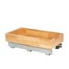 Glidez Steel and Wood Pull-Out/Slide-Out Storage Organizer for Under Cabinet Use - Brushed Nickel and Natural - 4 of 4