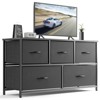 NicBex 2-Drawer Dresser with Fabric Drawers Modern Industrial Closet Storage with Metal Handles and Wooden Top for Bedroom, Living Room, Office - 2 of 4