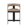 Meridian Furniture,Romeo Tan Vegan Leather Counter Stool, Set of 2 - 3 of 4
