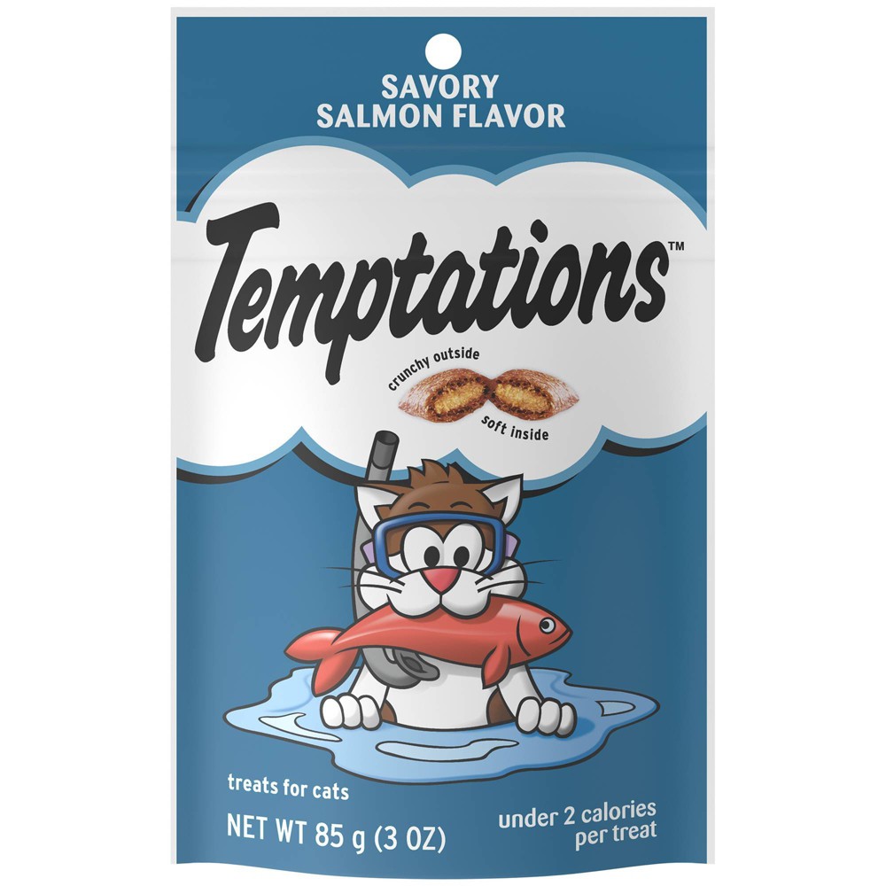 UPC 058496723040 product image for TEMPTATIONS Classic Treats for Cats Savory Salmon Flavor 3 ozs | upcitemdb.com