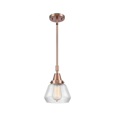 Fulton - 1 Light Stem Hung Mini Pendant In Industrial Style-10.13 Inches Tall and 7 Inches Wide