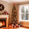Prelit Slim Pencil Christmas Tree with Warm White Lights, Easy Assembly Artificial Tree for Home, Office, and Porch Decor - 2 of 4