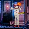 Syemin Decorative Holiday Mannequins 5.7FT Red eyes, Voice Control, Joker Balloon，Halloween Standing Decoration Outdoor, Multicolored, 42"*7.2"*70" - 2 of 4