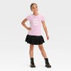 Girls' Short Sleeve Halloween Graphic T-Shirt - Cat & Jack™ Purple - 4 of 4
