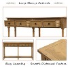 YOOCOZZ Console Table with Two Drawers and Bottom Shelf - 2 of 4