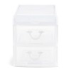 Gracious Living Clear Mini 2 Drawer Desk and Office Organizer with White  Finish, 1 Piece - Pay Less Super Markets