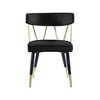 Meridian Furniture,Rheingold Velvet Dining Chair, Set of 2 - 4 of 4
