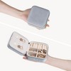 Unique Bargains Mini Portable Plush Velvet Storage Display Holder Travel Jewelry Box for Girl's Birthday Gifts - 4 of 4