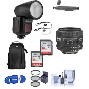 Nikon AF NIKKOR 50mm f/1.4D Autofocus Lens Professional Kit - 1 of 4