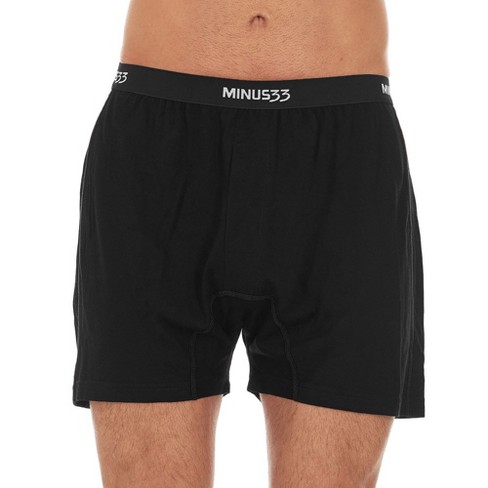 Minus33 Merino Wool Micro Weight - Men's Wool Boxer Shorts Woolverino Black  S : Target