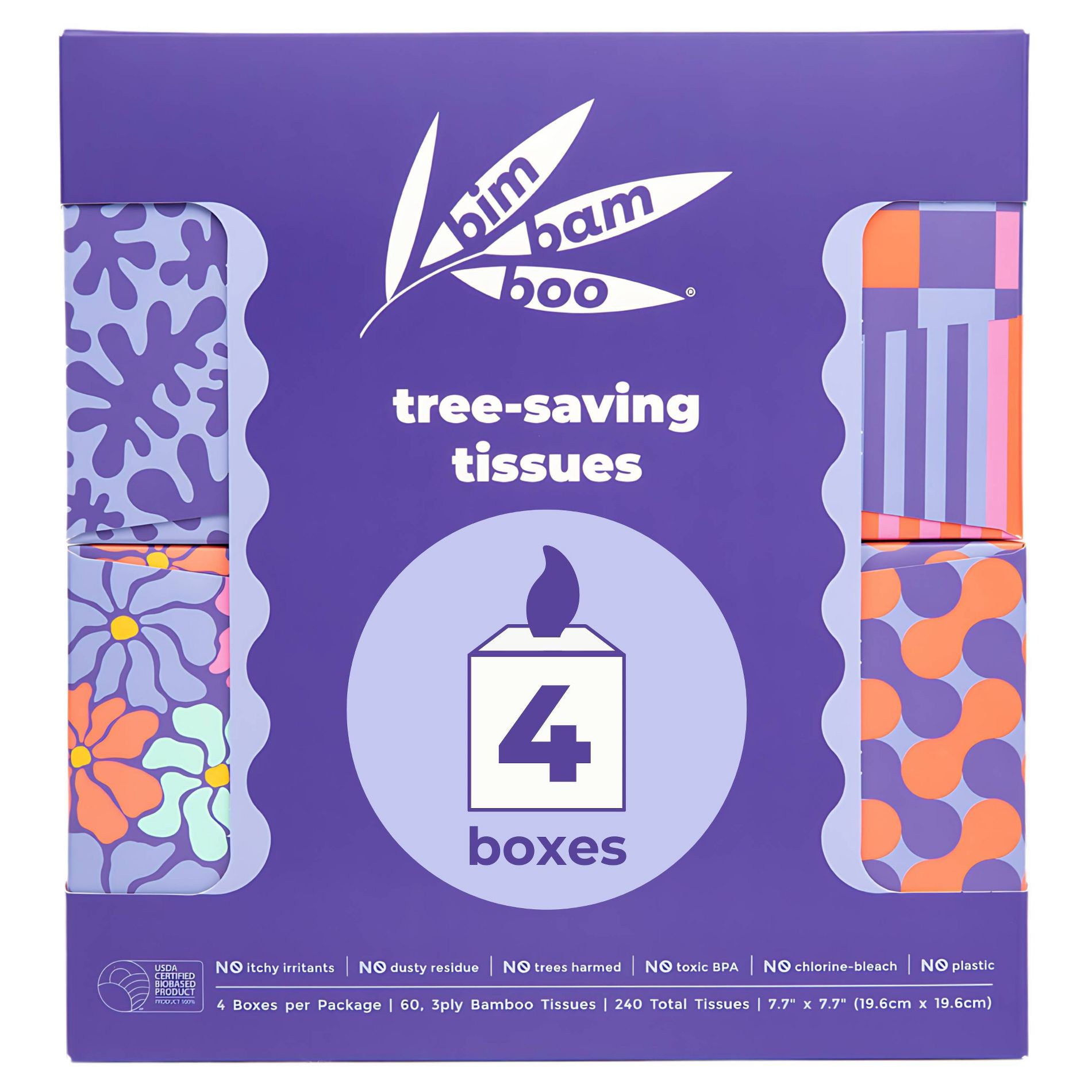 Bim Bam Boo 3-Ply Bamboo Ultra Soft Facial Tissue - Travel Size