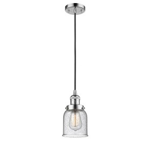 Bell - 1 Light Cord Hung Mini Pendant In Industrial Style-10 Inches Tall and 5 Inches Wide - 1 of 1