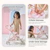Olivia's Little World Confetti Doll Jogging Stroller for 15''-18'' Dolls, Foldable Design with Storage Basket - 4 of 4