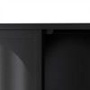 Wall Mounted Kitchen Sideboard, Wall Cabinet with 4 Glass Doors, Bottom Open Shelf,Wall Mount Minimalist Cabinet - 2 of 4