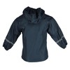 Wootie Little Girl's Solid Color Hooded Rain Coat - 3 of 3