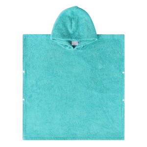 Kids Unisex Cotton Terry Medium Weight Hooded Bath Towel by Blue Nile Mills - 1 of 4