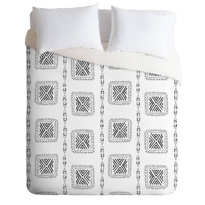 King Schatzi Brown Mudcloth Comforter Set Black/White - Deny Designs