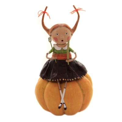 Lori Mitchell 7.0" Prissy Pumpkin Eater Thanksgiving  -  Decorative Figurines