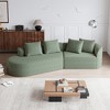 112" Modern Chenille Modular Sectional Sofa with 4 Pillows, Cloud-Style 4-Seat Oversize Couch for Living Room or Apartments – The Pop Home - 2 of 4