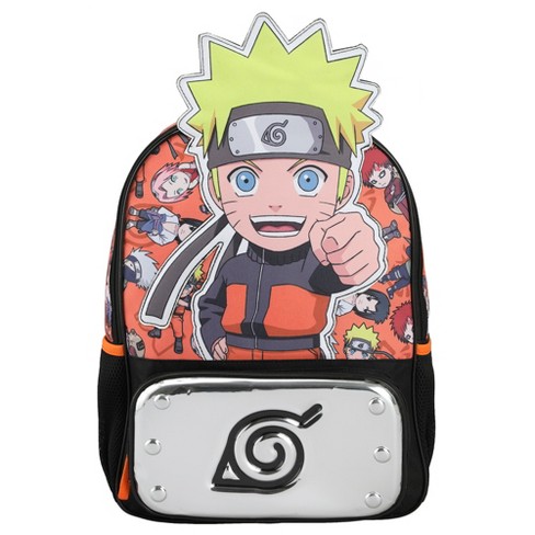 Naruto Uzumaki 16 inch Kids Backpack with Lunch Bag