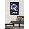 Trends International NFL Detroit Lions - Neon Helmet 23 Framed Wall Poster Prints - 2 of 4