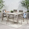 Grafton 7pc Aluminum Modern Dining Set - Christopher Knight Home - 2 of 4