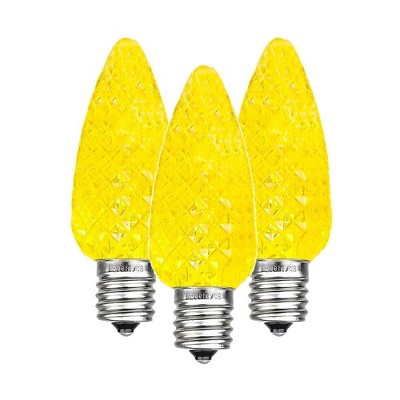 Novelty Lights C9 LED Faceted Christmas Replacement Bulbs Dimmable