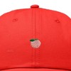Dalix Lil Peach Embroidered Cotton Summer Cute Outdoor Baseball Cap Dad Hat Womens - 2 of 4