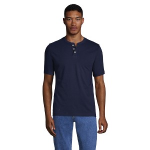 Lands' End Men's Short Sleeve Super-T Henley - 1 of 2