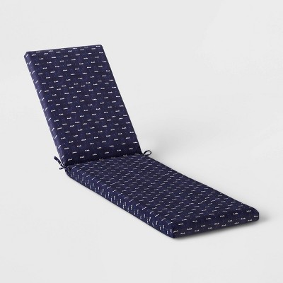 Arete Outdoor Chaise Lounge Cushion Navy - Threshold&#8482;